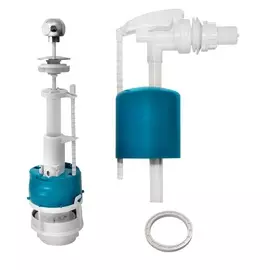 Арматура для бачка универсальная (пластик.шток,бок. подводка)