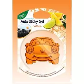 Ароматизатор воздуха на гелевой основе на стекло Автомобиль FRESH DECOR-AUTO STICKY GEL Цитрус