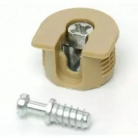 эксцентрик быстромонтируемый d20х16х12 бежевый (4шт)