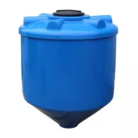 Бак для воды пластиковый конусный 1000 л 531356