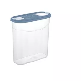 Банка для сыпучих продуктов 4л BERGEN Plast TEAM туманно-голубой PT1023ТГ-10