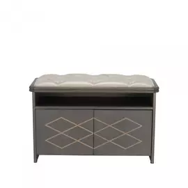 банкетка ми патриция серый ясень экокожа oregon perlamutr 106 каретная стяжка 2690-2932