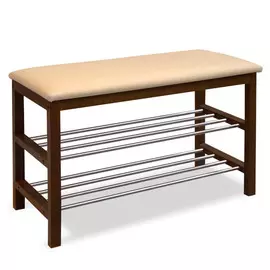 Банкетка Sheffilton SR-0628 темный орех/бежевый