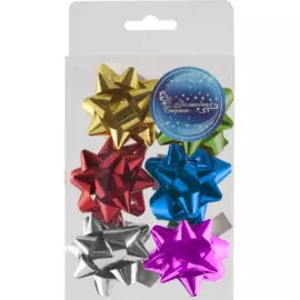 бант рождественский 6шт разноцветный