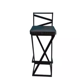 барный стул "лофт" черный-шоколад