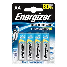 Батарейка АА алкалиновая Energizer MAX plus, 4шт