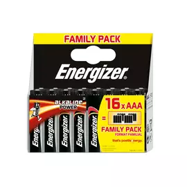 Батарейка ААА алкалиновая Energizer family pack, 16шт