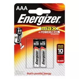 Батарейка ААА алкалиновая Energizer MAX, 2шт