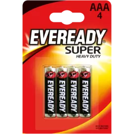 Батарейка ААА солевая Eveready Super Heavy Duty, 4шт