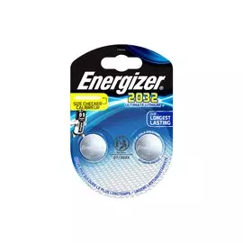 Батарейка дисковая CR2032 Energizer Miniatures Ultimate Lithium, 2шт