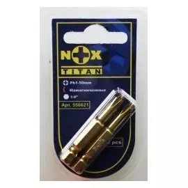 Бита PH1 50мм (2шт) NOX TITAN 556621