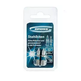 бита ph2 25мм (2шт) gross 11351