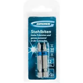 бита ph2 50мм (2шт) gross 11357