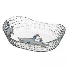 Блюдо 26*18см для слоеных салатов Гуси 484-365