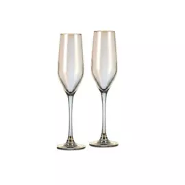 бокал для шампанского 6шт 160мл селест luminarc золотистый хамелеон стекло p1636