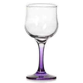 Бокал ЭНЖОЙ ПЕПЛ 200мл ножка фиолетовая 44167SLBD11