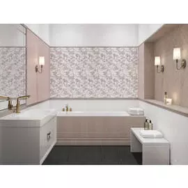 бордюр багет марсо розовый обрезной 30х5 blc020r