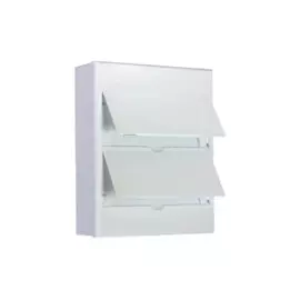 бокс навесной на 24 модуля, белый+белая дверца, ip41, щрн-п-24, kranz, kr-11-0325