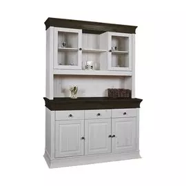 Буфет Бостон белый воск/колониал