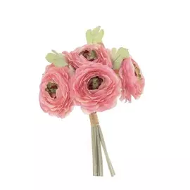 Букет искусственных цветов Ранункулюс 5шт 27см FL-16/светло-розовый