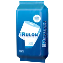 бумага туалетная mon rulon влажная 80шт