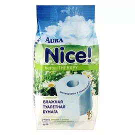 Бумага туалетная влажная AURA 72шт