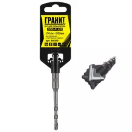бур по бетону sds-plus гранит quadro-x 6,0х110/50,446110