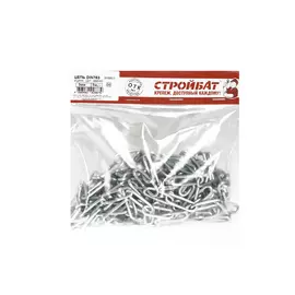 Цепь оцинк. DIN 763(дл.звено) 3мм (5м)