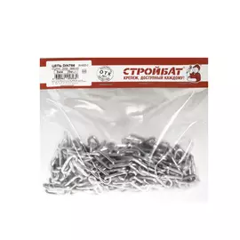 Цепь оцинк. DIN 766(кор.звено) 3мм (5м)