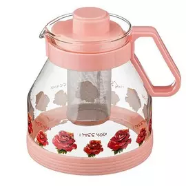 Чайник 1,6л заварочный с фильтром, стекло 885-012