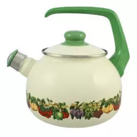 Чайник эмалированный 2,5л с бакелитовой ручкой ТАКОВО 2100/С/107112