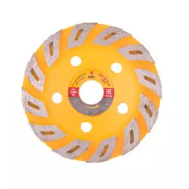 чашка алмазная зачистная, 125 мм, турбо denzel 72970