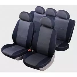 Чехлы модел. SENATOR Dakkar жаккард KIA RIO 2011-н.в. сед., разд.зад.ряд, черный