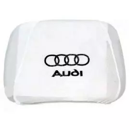 Чехлы на подголовник белые AUDI (2шт)