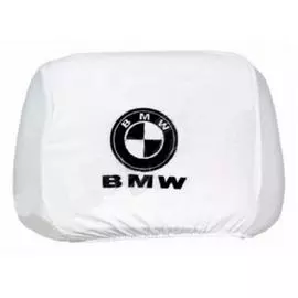 Чехлы на подголовник белые BMW (2шт)