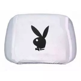 Чехлы на подголовник белые ПЛЕЙБОЙ (2шт)