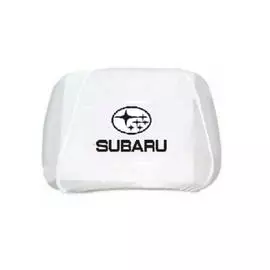 Чехлы на подголовник белые SUBARU (2шт)