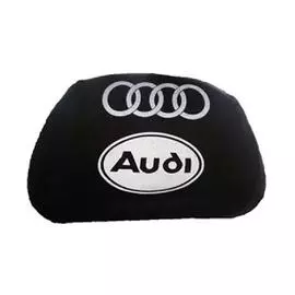 Чехлы на подголовник чёрные AUDI (2шт)