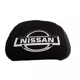 Чехлы на подголовник чёрные NISSAN (2шт)