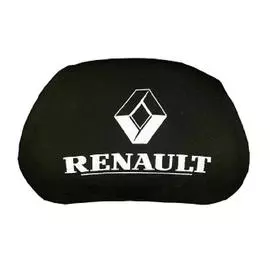Чехлы на подголовник чёрные RENAULT (2шт)