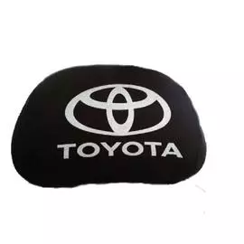 Чехлы на подголовник чёрные TOYOTA (2шт)