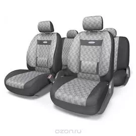 Чехлы "AUTOPROFI" COMFORT, ортопед. поддержка,11 предм., карман, жаккард расцветка "Даймонд" разм. М