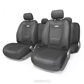 Чехлы "AUTOPROFI" COMFORT, велюр, 11 предм., карман, 6 молний, жаккард, расцветка "Аташе", разм. М