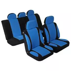 Чехлы унив. AZARD Велюр Sky Jet, 11 пр., карман, 6 молний /синий/