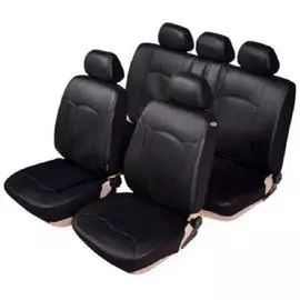 Чехлы унив. SENATOR Эко-Кожа Sierra, размер M, 11 пр., карман, 6 молний /черный/