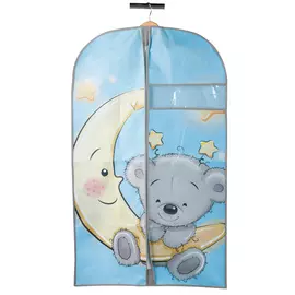 чехол для одежды 1000*600 "мишка" handy home голубой детский uc-101