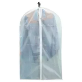 чехол для одежды 60*150см белый эконом, sun-003