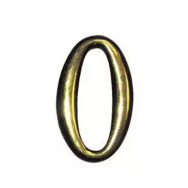 цифра "0" самоклеящаяся, цвет золото