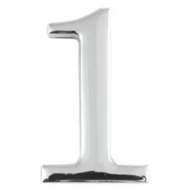 цифра дверная apecs 1 хром