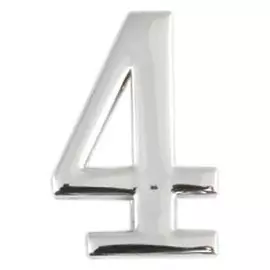 цифра дверная apecs 4 хром